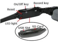 Hands free Action Video Camera Sunglasses